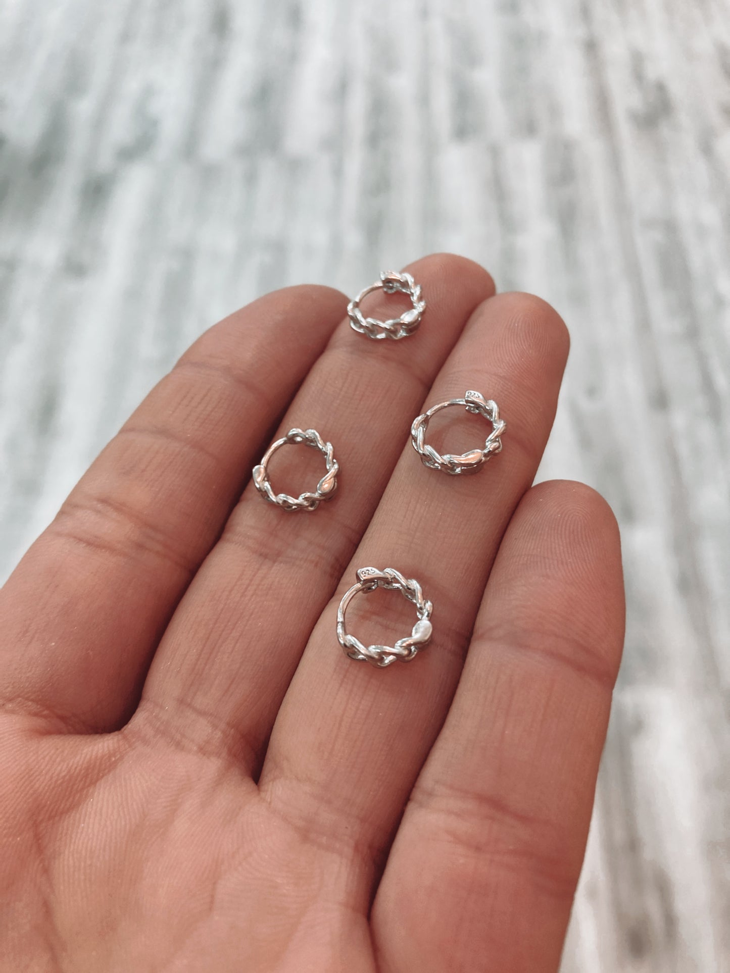 aros plata 925 mujer dama caravanas accesorios