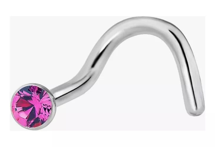 Piercing Nariz Brillo Redondo Acero - 4 Colores