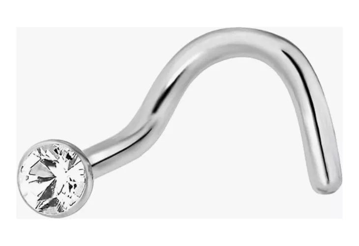 Piercing Nariz Brillo Redondo Acero - 4 Colores