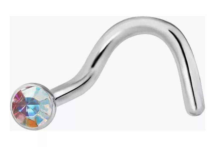 Piercing Nariz Brillo Redondo Acero - 4 Colores