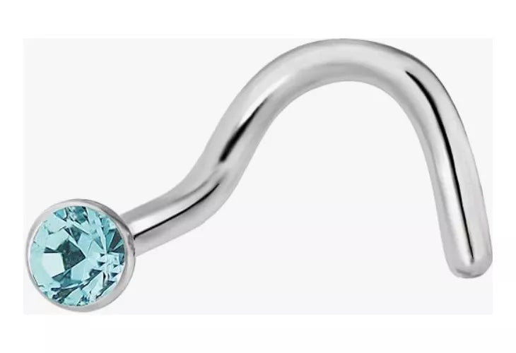Piercing Nariz Brillo Redondo Acero - 4 Colores