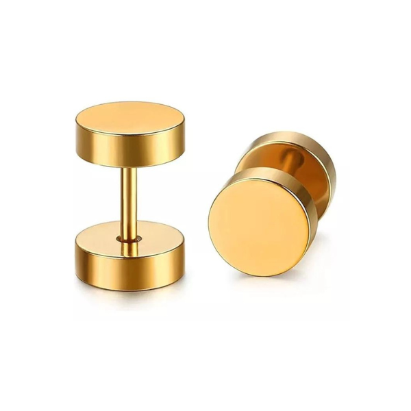 PIERCING INDIVIDUAL PARA OREJA ACERO UNISEX - DORADO