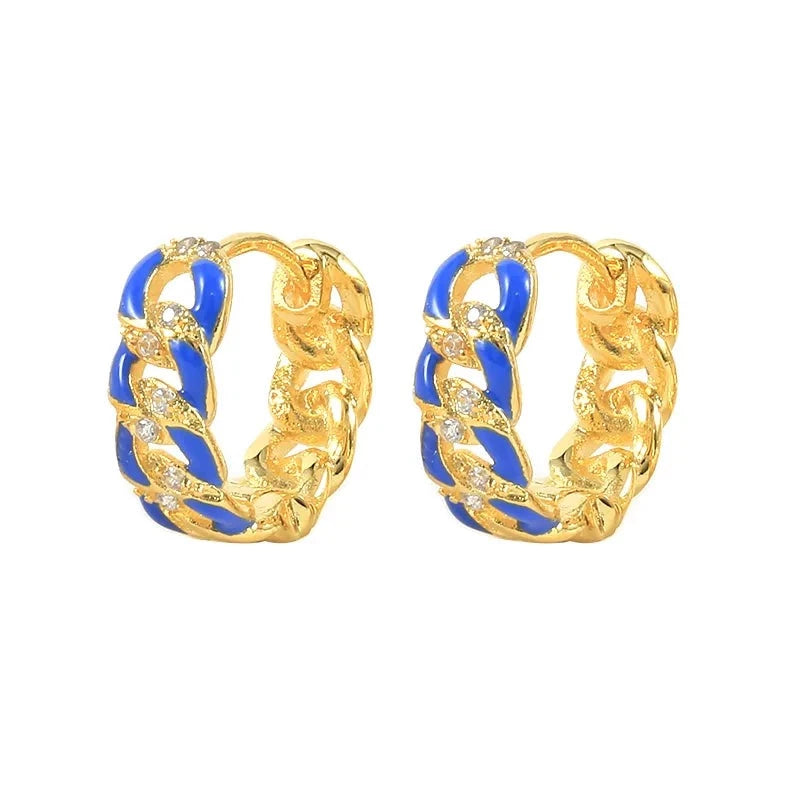 Aros Plata 925 Mujer - SUNNY DAY AZUL (PAR)