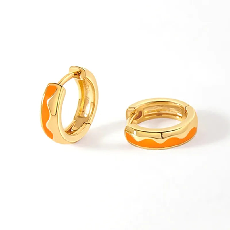 aros de plata 925 bañados en oro 18 k caravanas accesorios