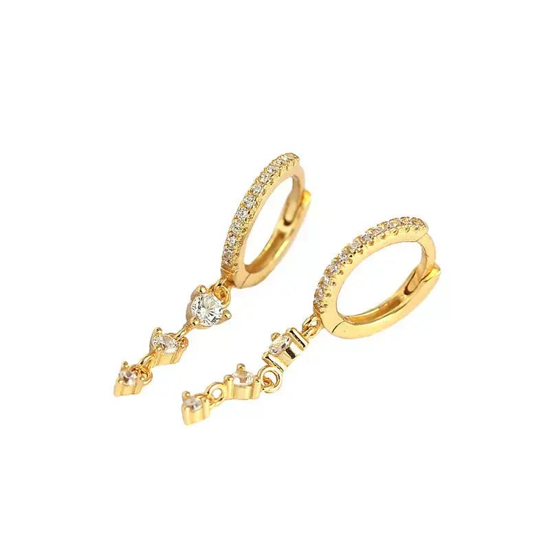 aritos aros plata 925 bañadas en oro 18 k mujer dama