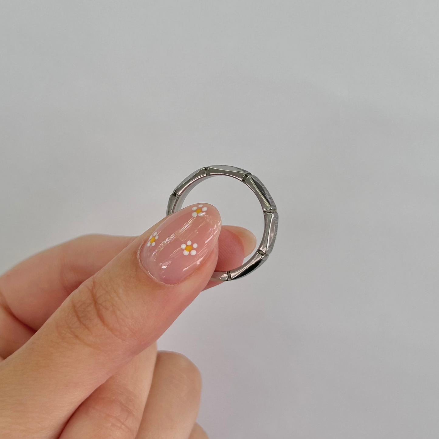 Anillo de Acero Mujer - CALI PLATEADO