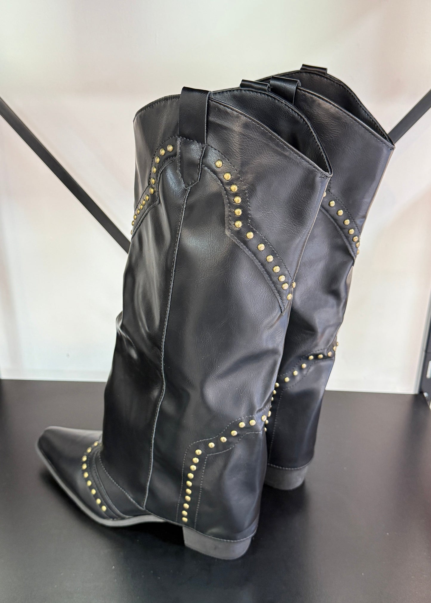 Botas Mujer - TEXANAS NEGRAS