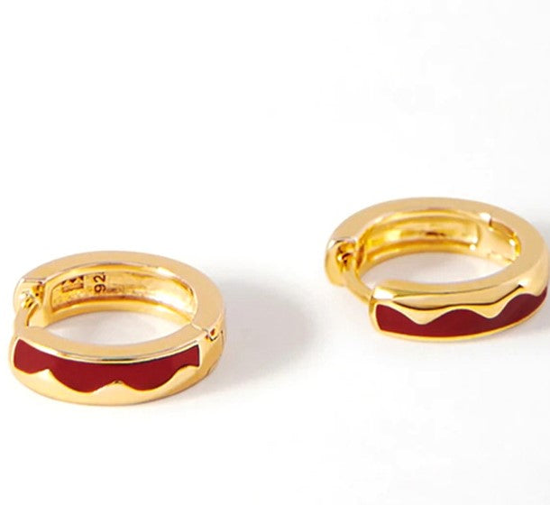 Aros Plata 925 Mujer - CLOUD RED