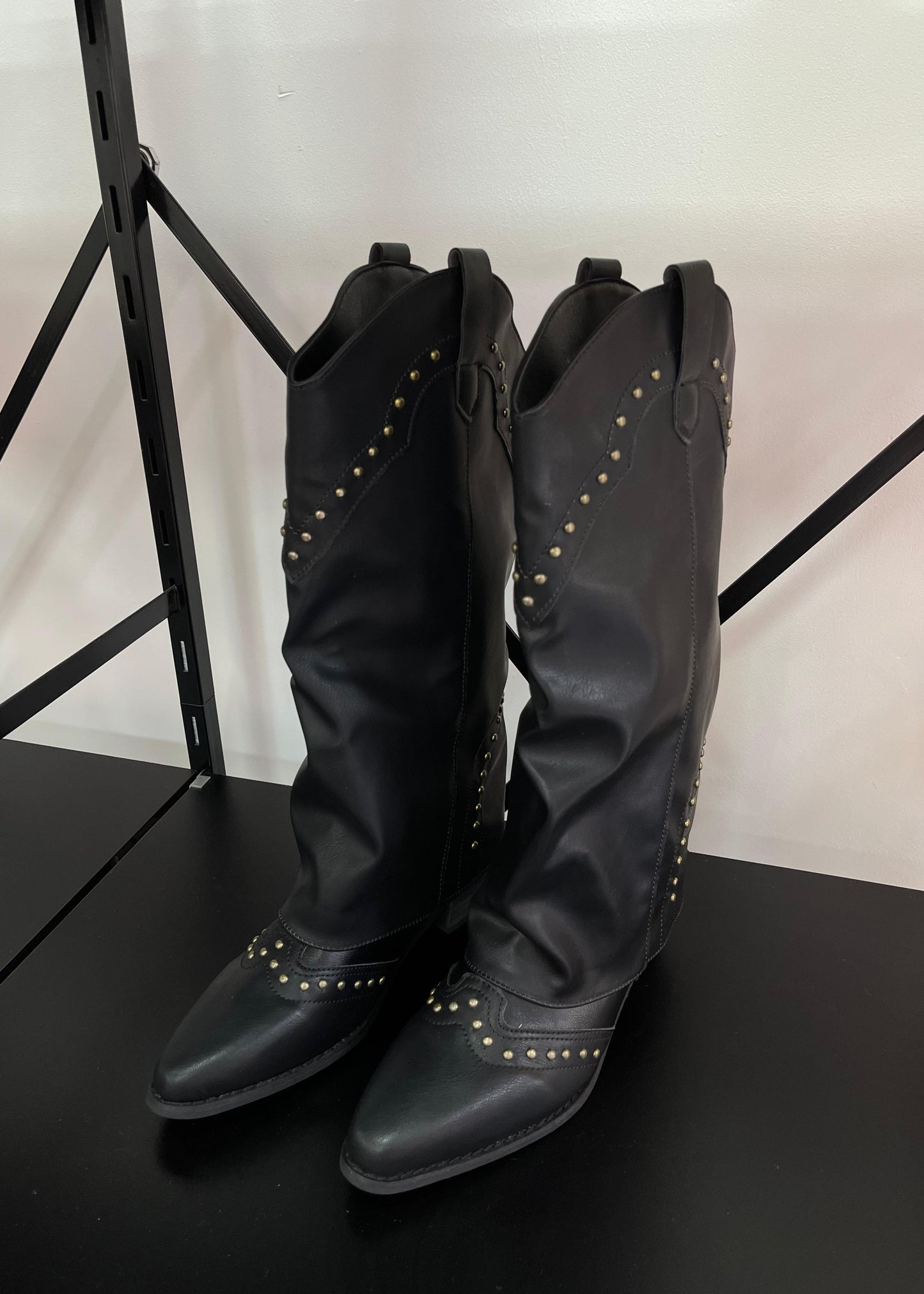 Botas Mujer - TEXANAS NEGRAS