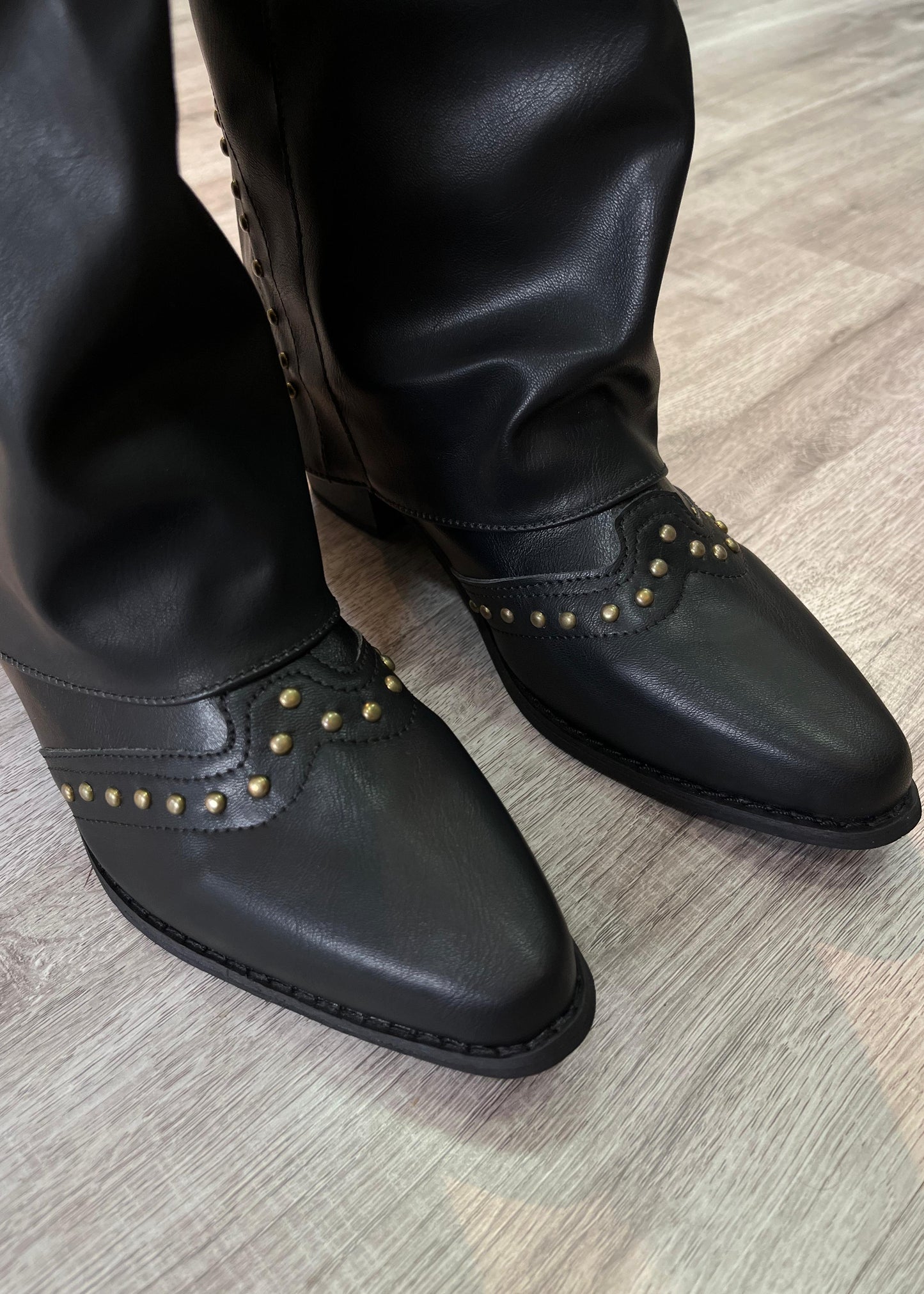 Botas Mujer - TEXANAS NEGRAS