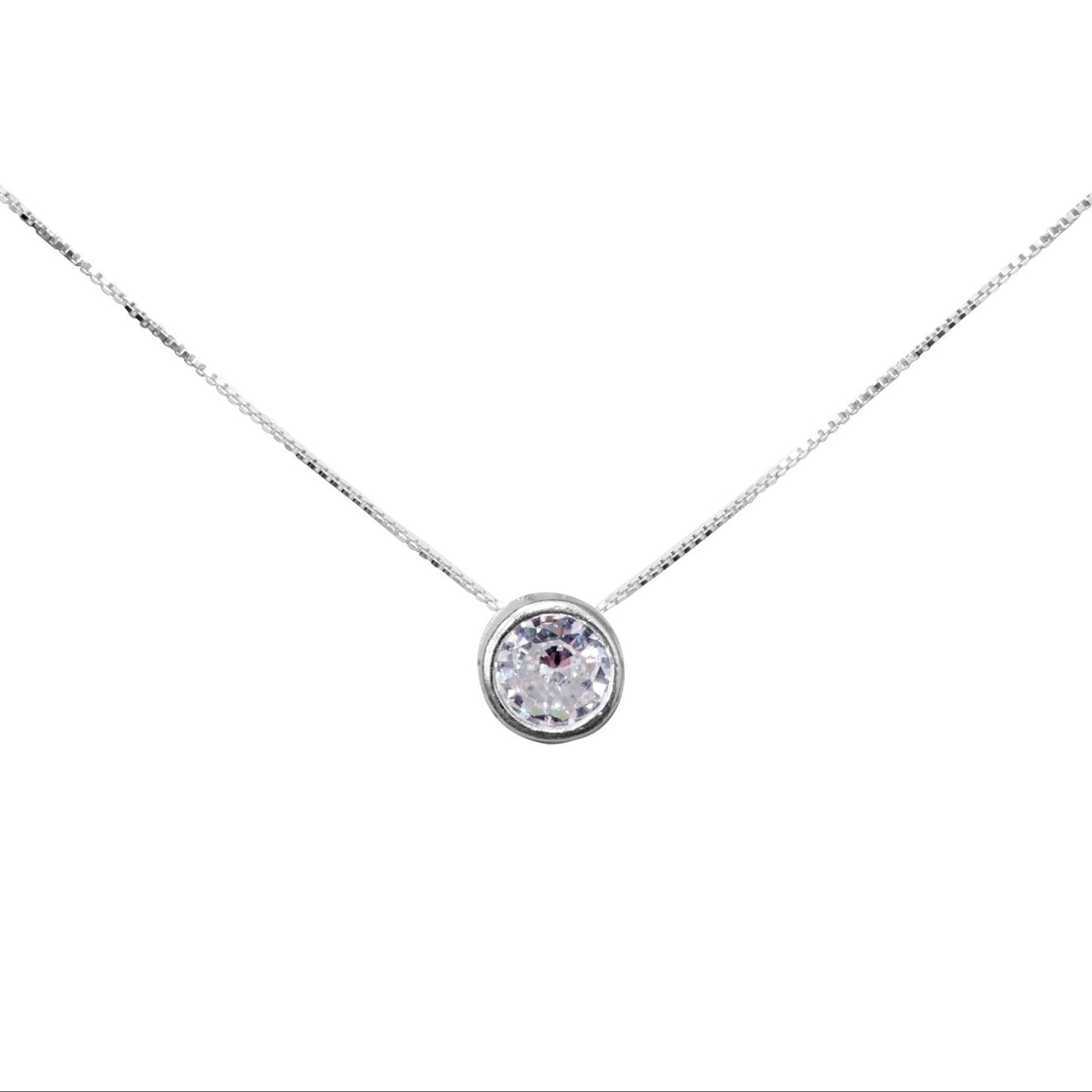 Collar Acero Mujer - Punto de luz