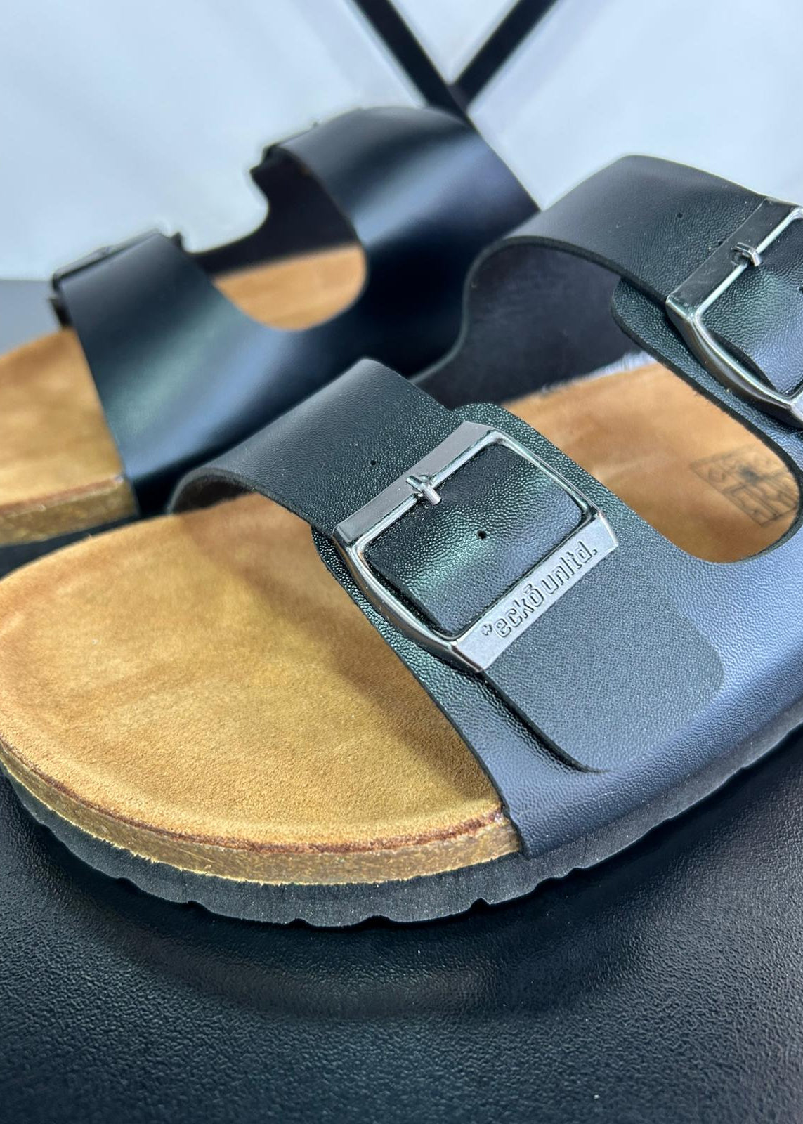 Sandalias Tiras Hombre - NEGRO