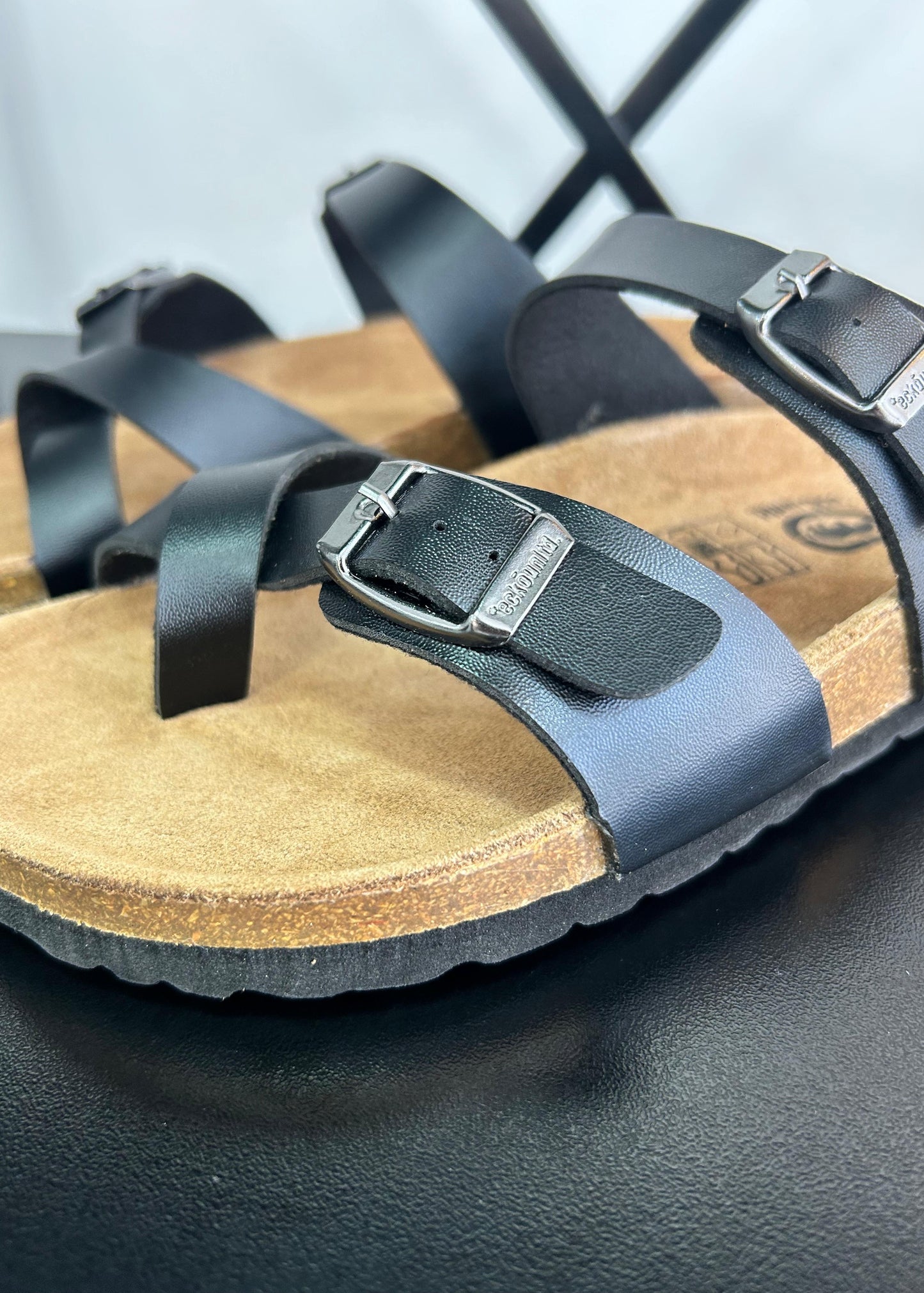 Sandalias de dedo Mujer - NEGRAS