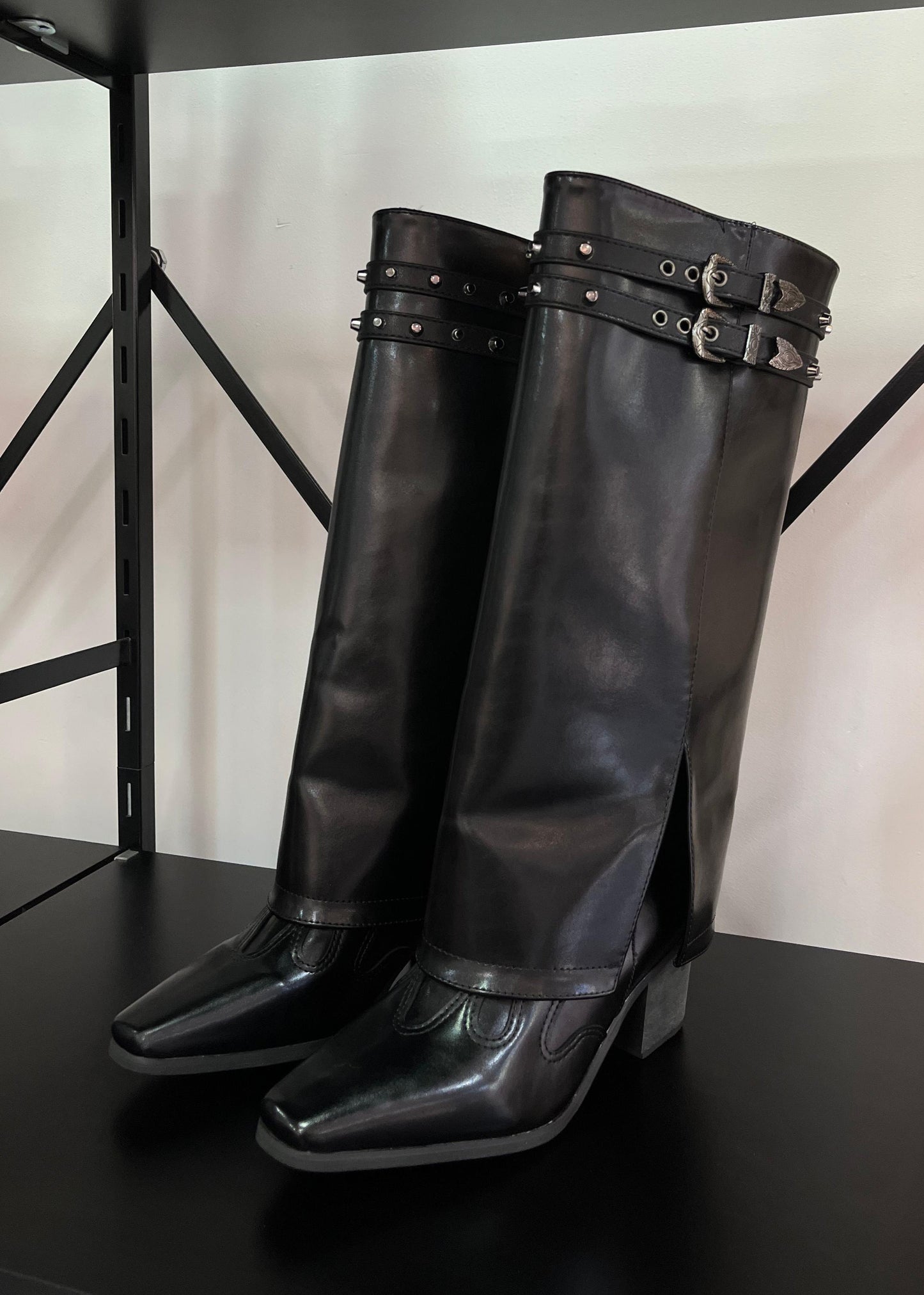Botas Mujer SHARK HEBILLAS - NEGRO