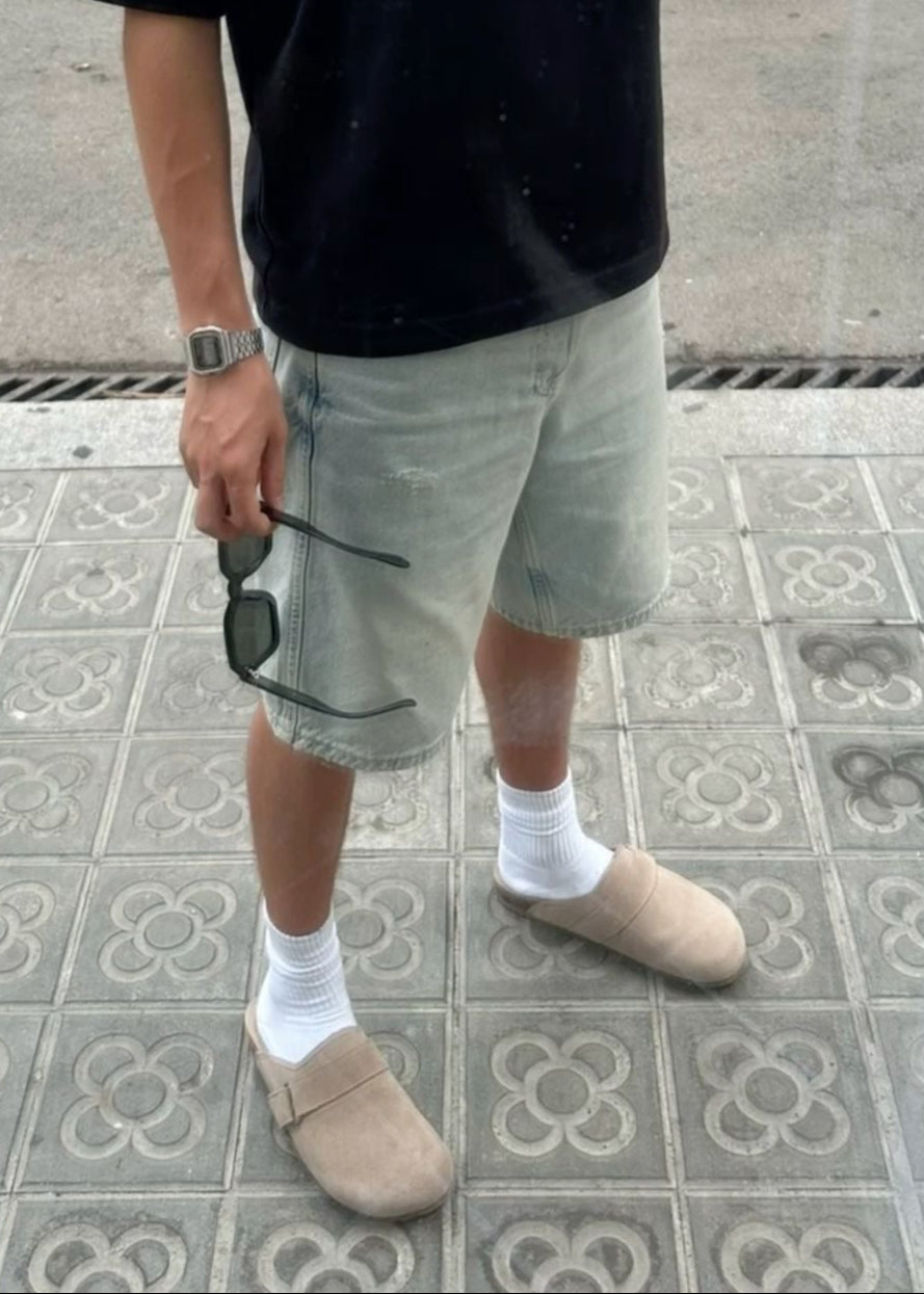 Zuecos de hombre - BEIGE PREVENTA