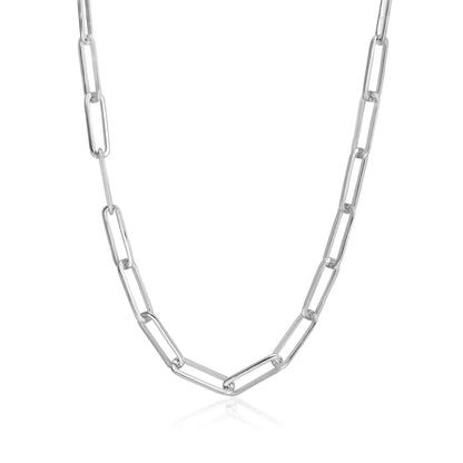 collar de acero eslabones mujer dama cadena