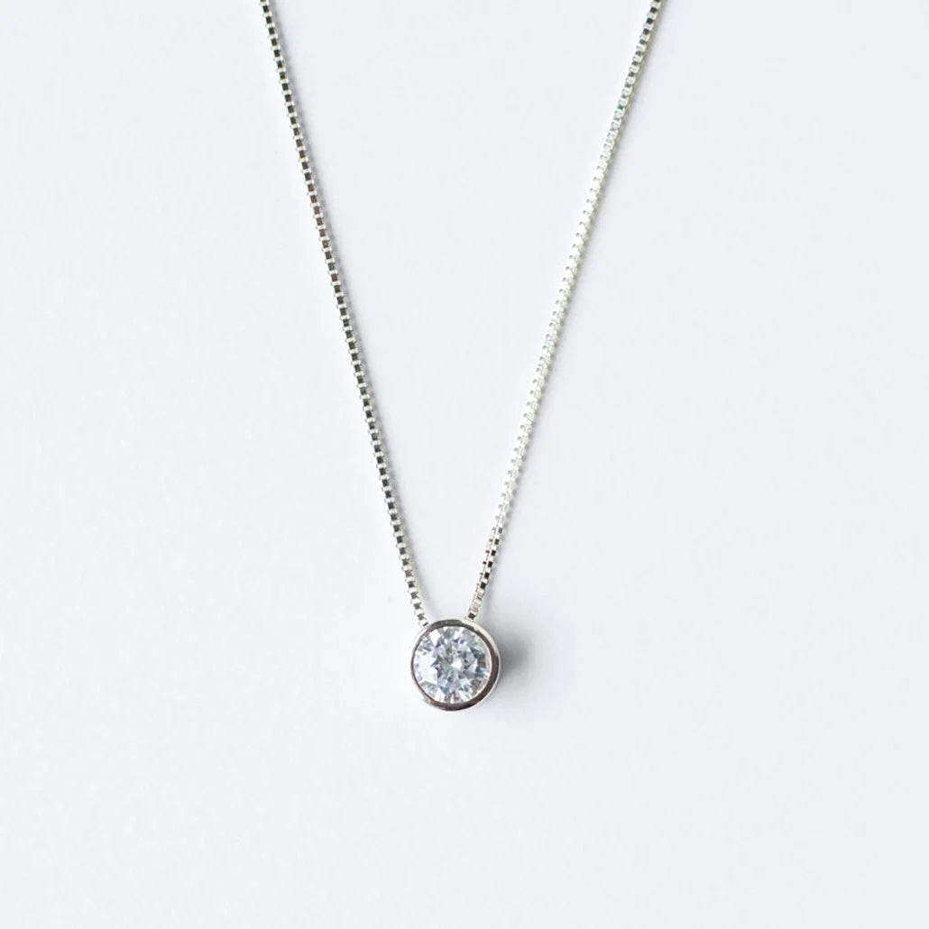 Collar Acero Mujer - Punto de luz