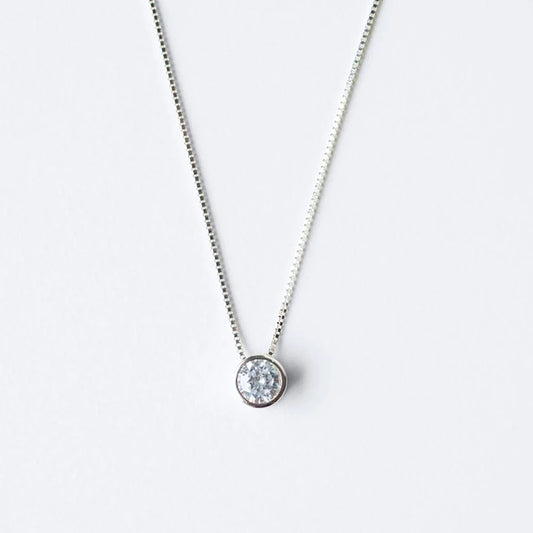 Collar Acero Mujer - Punto de luz