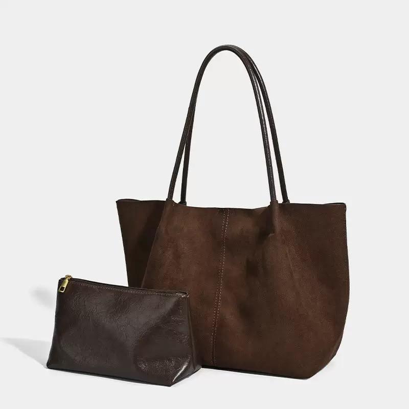 Cartera marrón Shopper