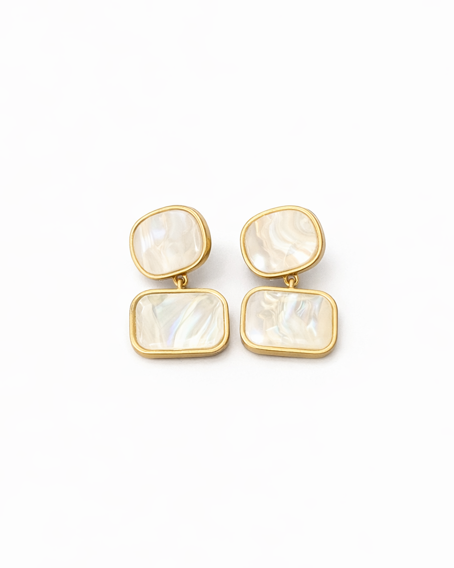 Aros Acero Mujer - Dorado