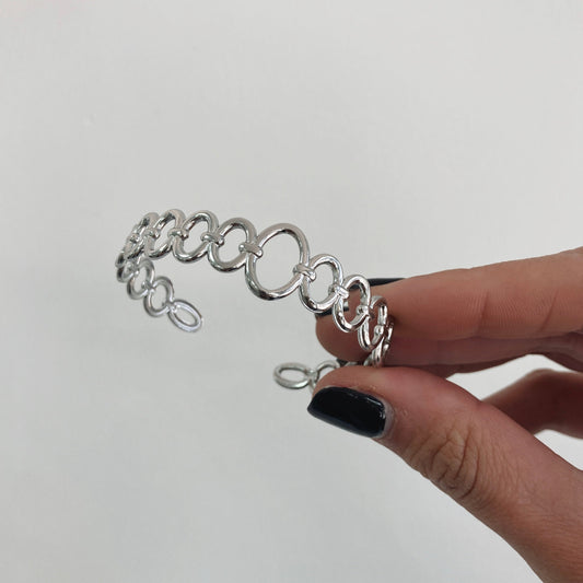 Pulsera Acero Mujer - ESCLAVA PLATEADA