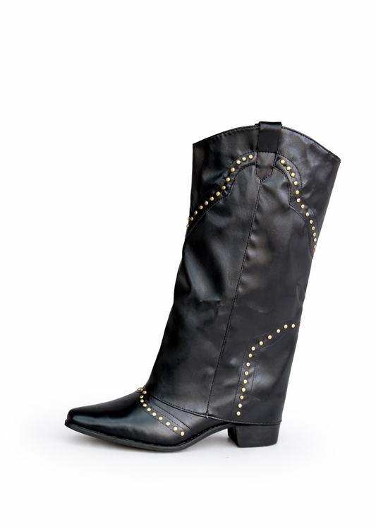 Botas Mujer Texanas - Negras