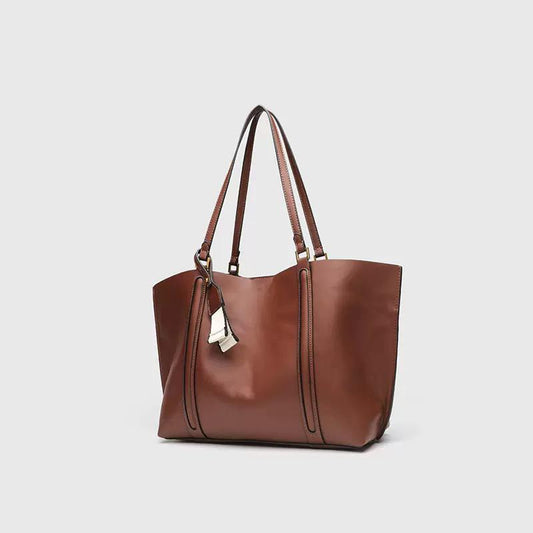 Cartera marrón Rígida