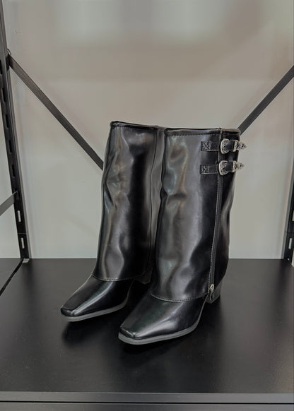 Botas Mujer MINI SHARK HEBILLAS - NEGRO