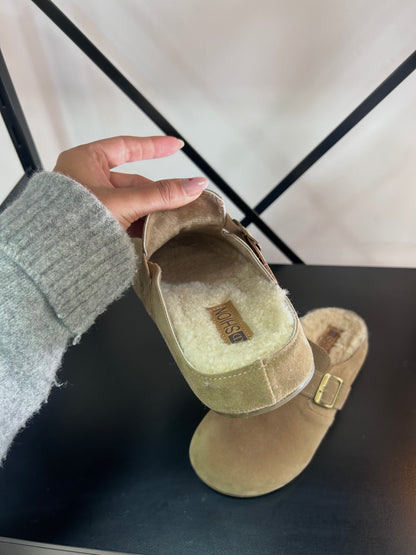 Zuecos Corderito - BEIGE