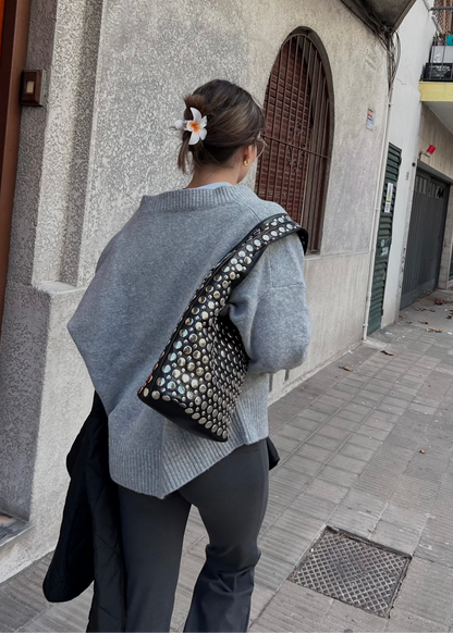 Cartera Mujer - FULL TACHAS NEGRA