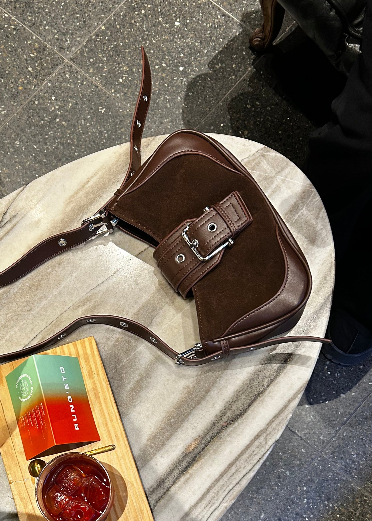 Cartera Mujer - HOMBRO CON HEBILLA GRANDE MARRÓN