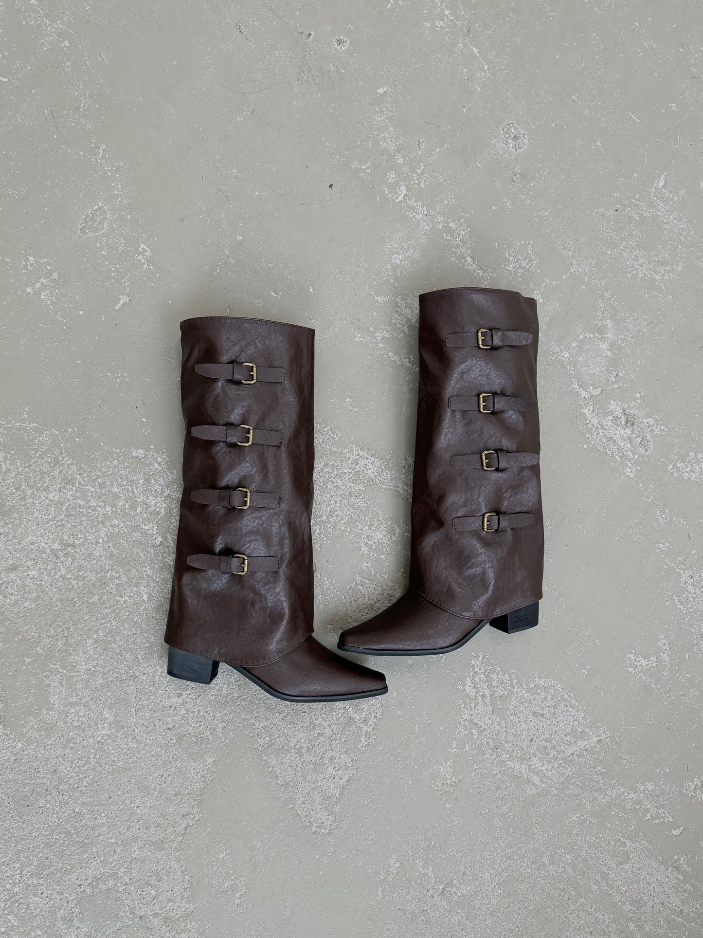 Botas Mujer Slouchy - Marrón