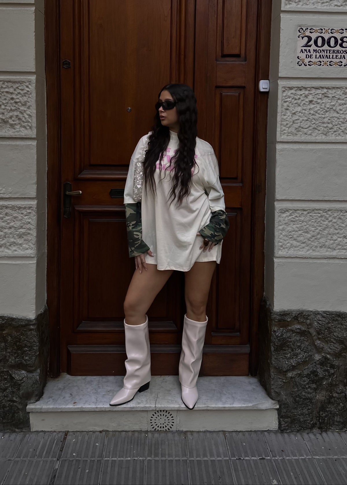 Botas Mujer Blanco Hueso - SHARK RECTAS