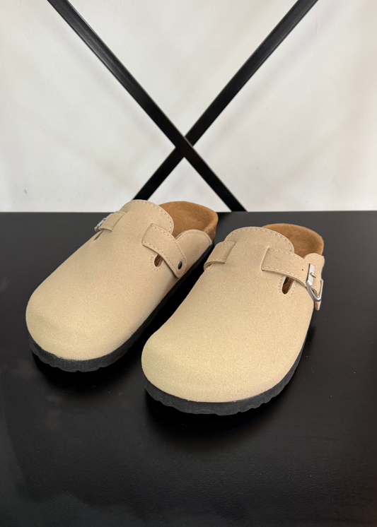 Zuecos de Mujer - BEIGE CLARO