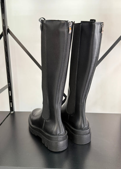 Botas Mujer Bucaneras Lisas - NEGRO