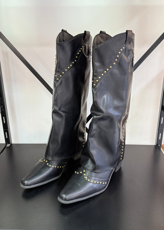 Botas Mujer - TEXANAS NEGRAS