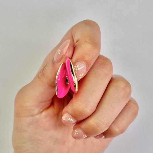 Aros Plata 925 Mujer - CHUBBY ROSA
