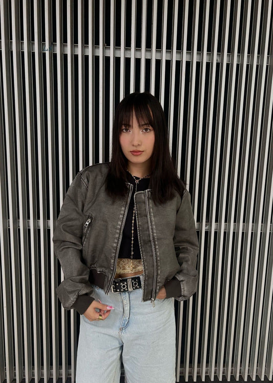 Campera Bomber - GRIS