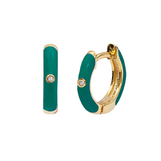 Aros Plata 925 - CANDY VERDE (PAR)