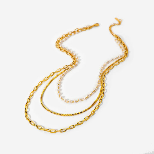 Collar Acero Mujer - Golden Hour