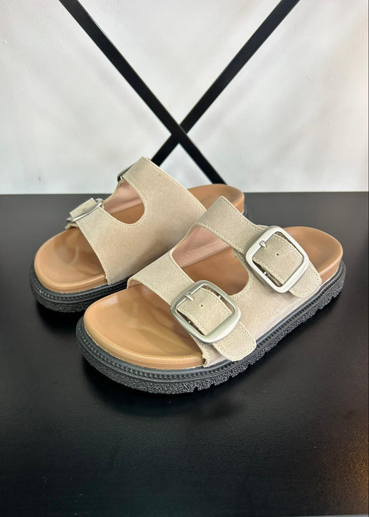 Sandalias de dedo Mujer - BEIGE