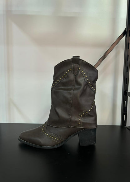 Botas Mujer Mini Texanas - Marrones