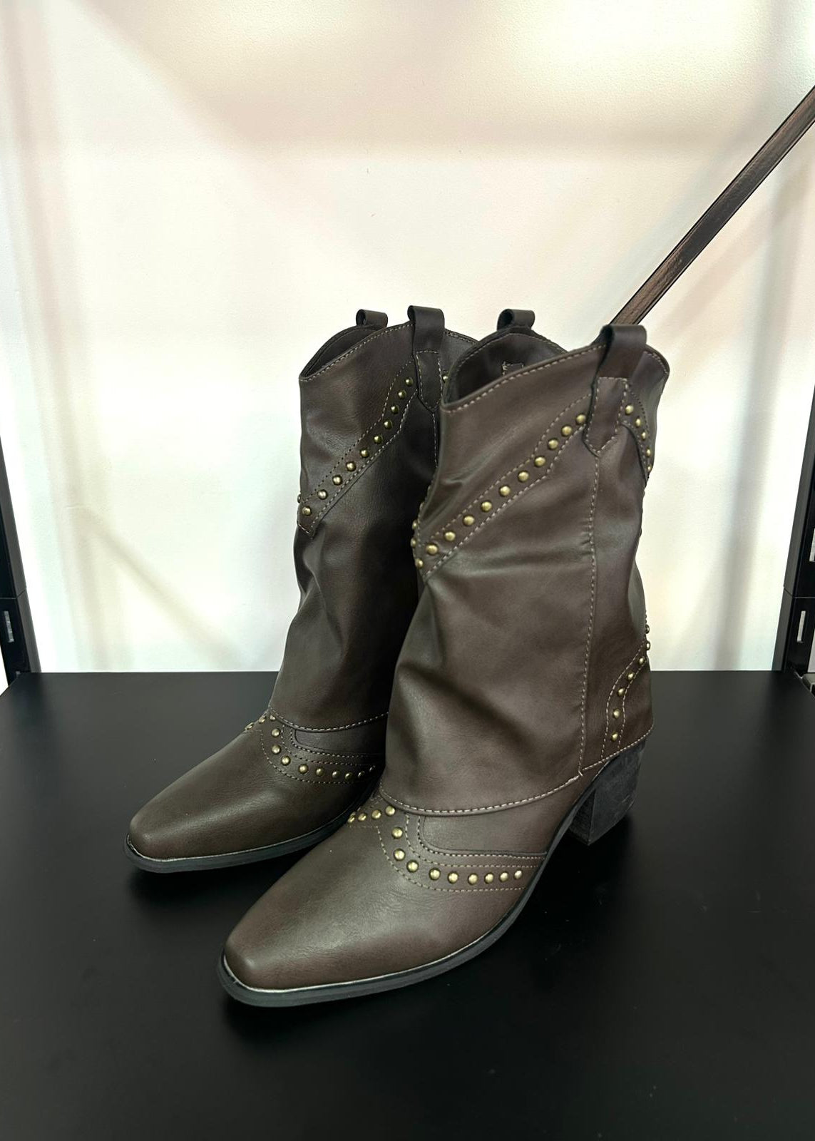 Botas Mujer Mini Texanas - Marrones