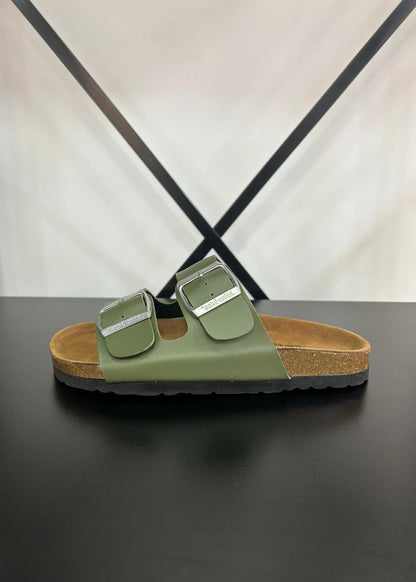 Sandalias Dos Tiras Mujer - Verdes