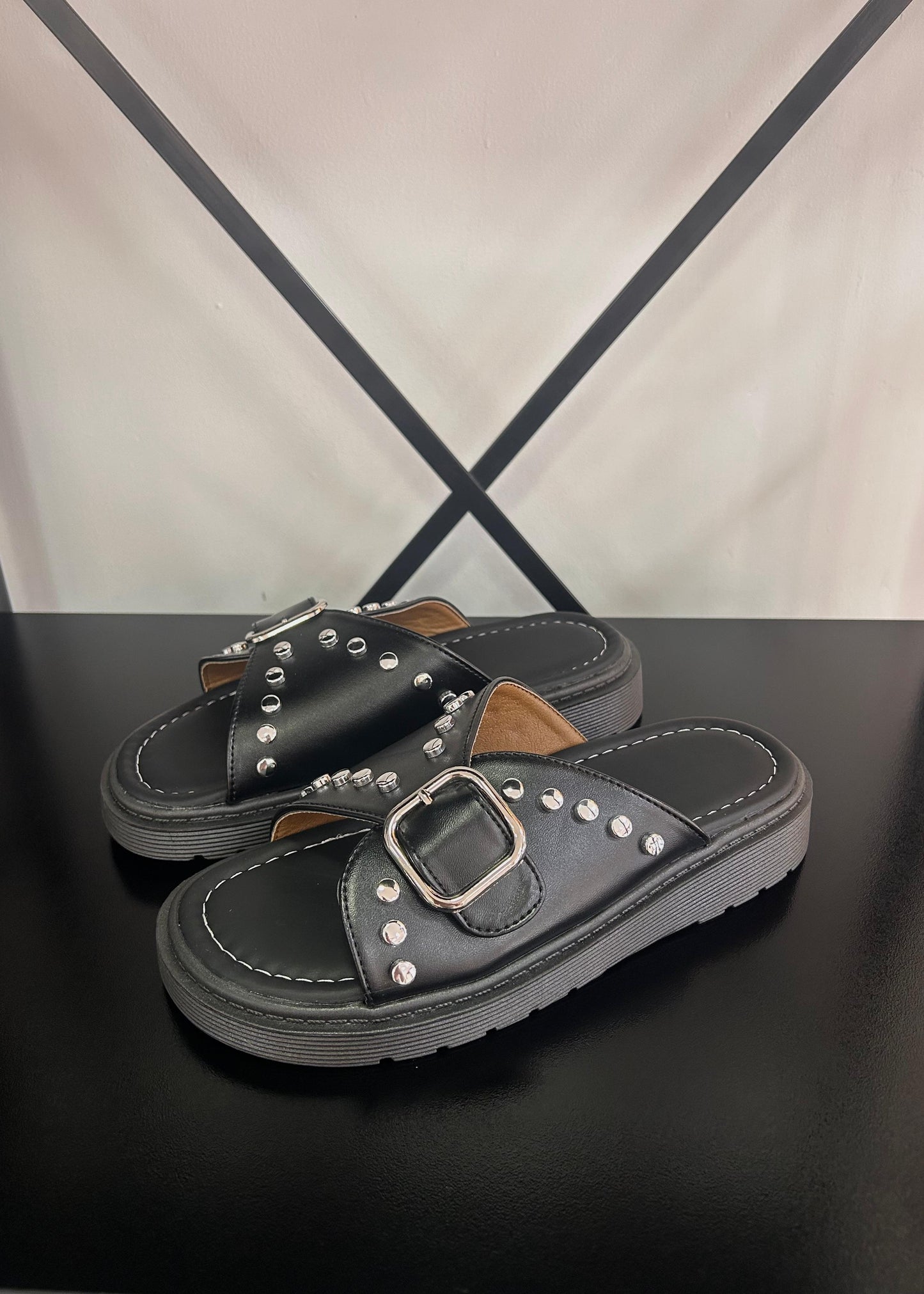 Sandalias Tachas - Negras