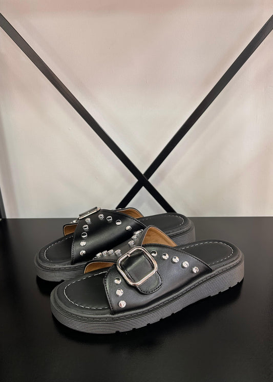 Sandalias Tachas - Negras