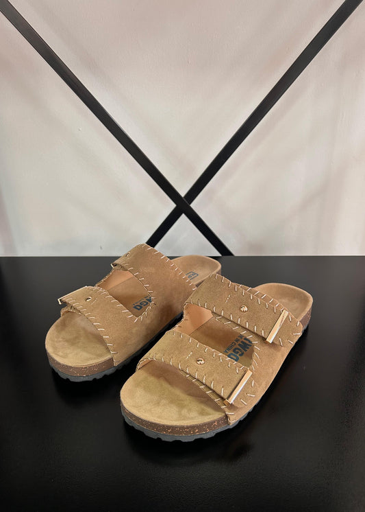 Sandalias Dos Tiras - Beige