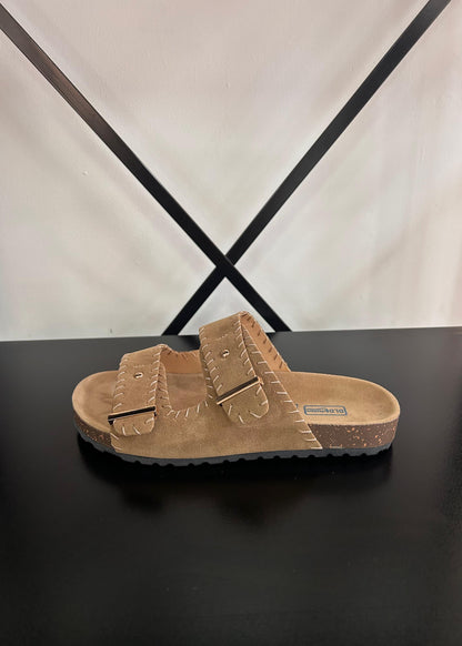 Sandalias Dos Tiras - Beige