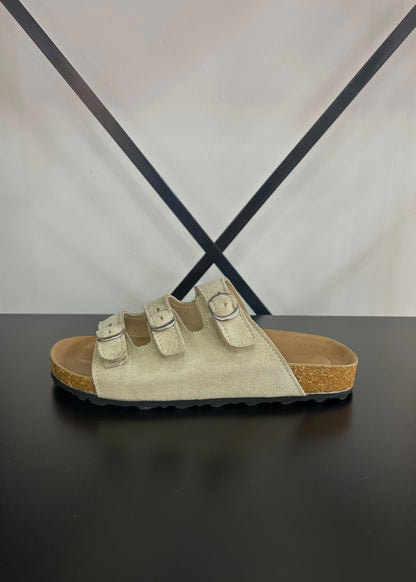 Sandalias Tres Tiras - Crudo