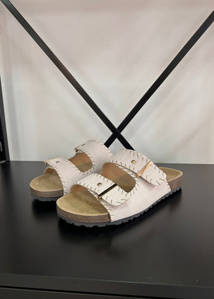 Sandalias Dos Tiras - Crudo